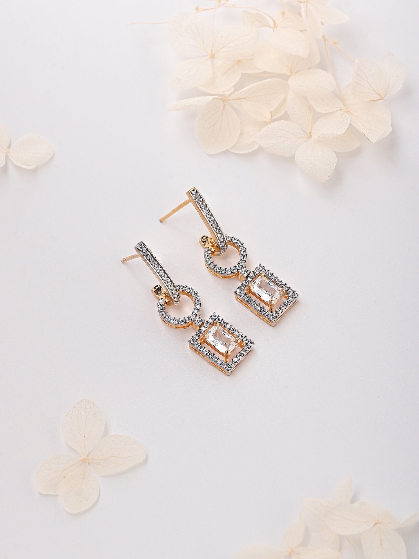 Zircon Diamond Simple Danglers