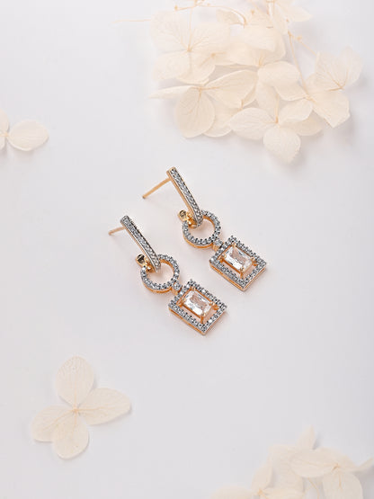 Zircon Diamond Simple Danglers