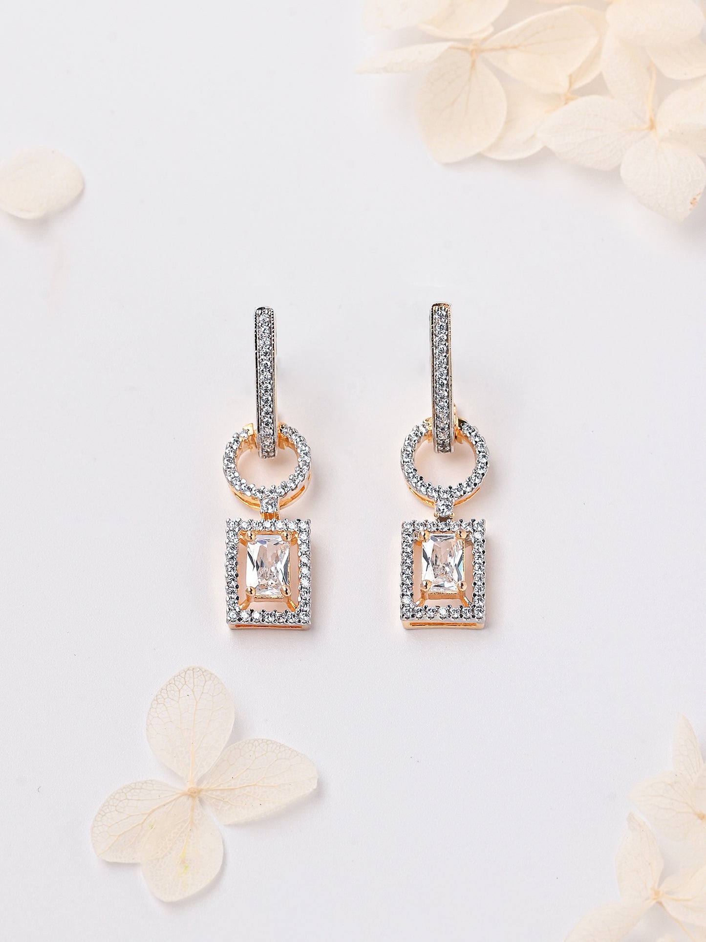 Zircon Diamond Simple Danglers