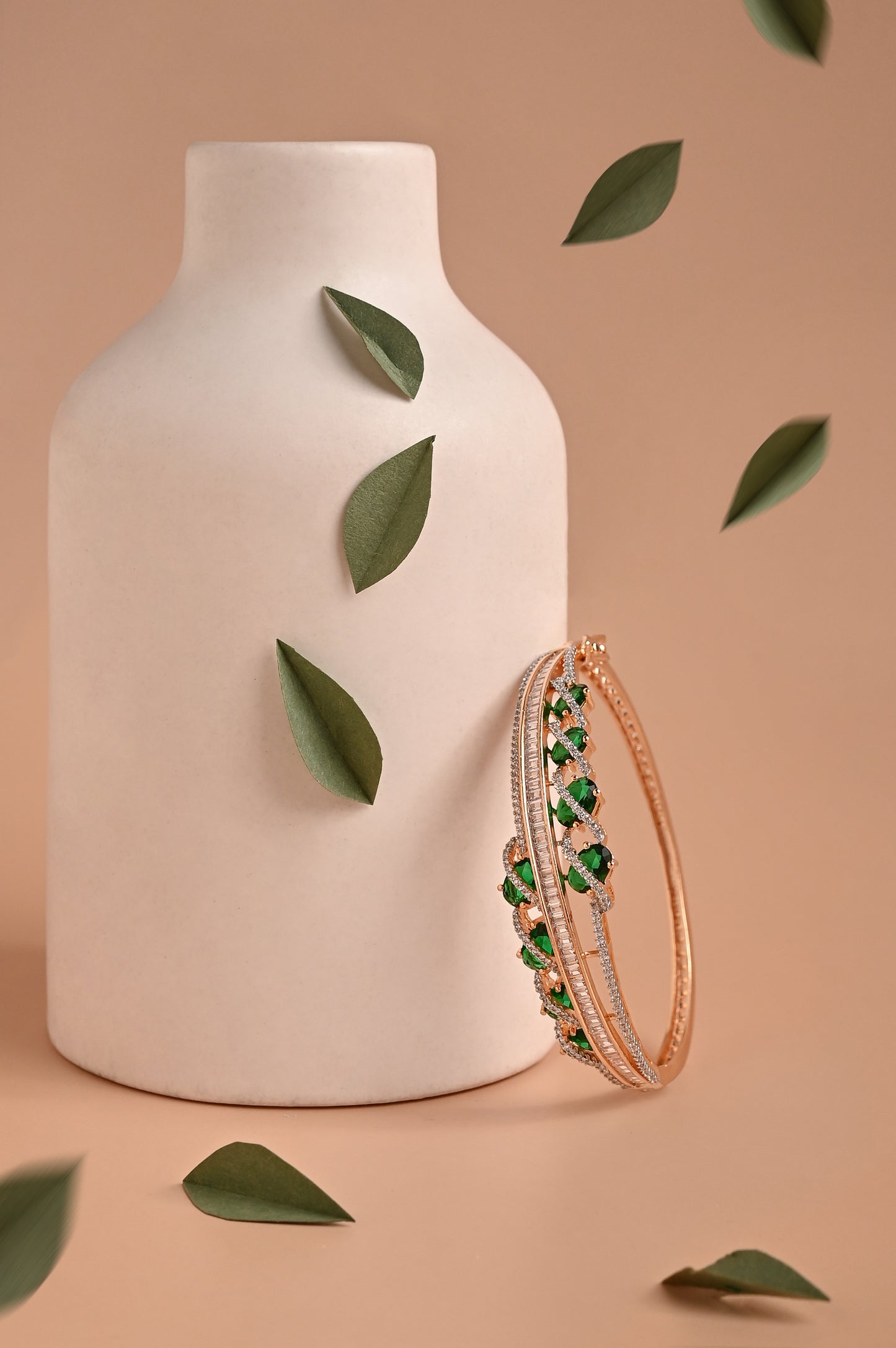 Oval Emerald Zirconia Bracelet