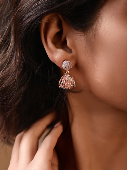 Rose Gold Polish Daily Wear Earring