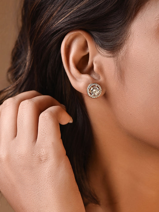 Swarovski Everyday Wear Encircled Round Studs