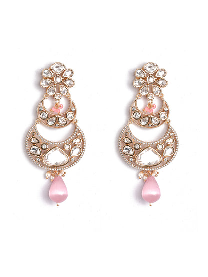 Pink Kundan Chic Set