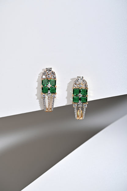 Everyday Earrings with a touch of Green