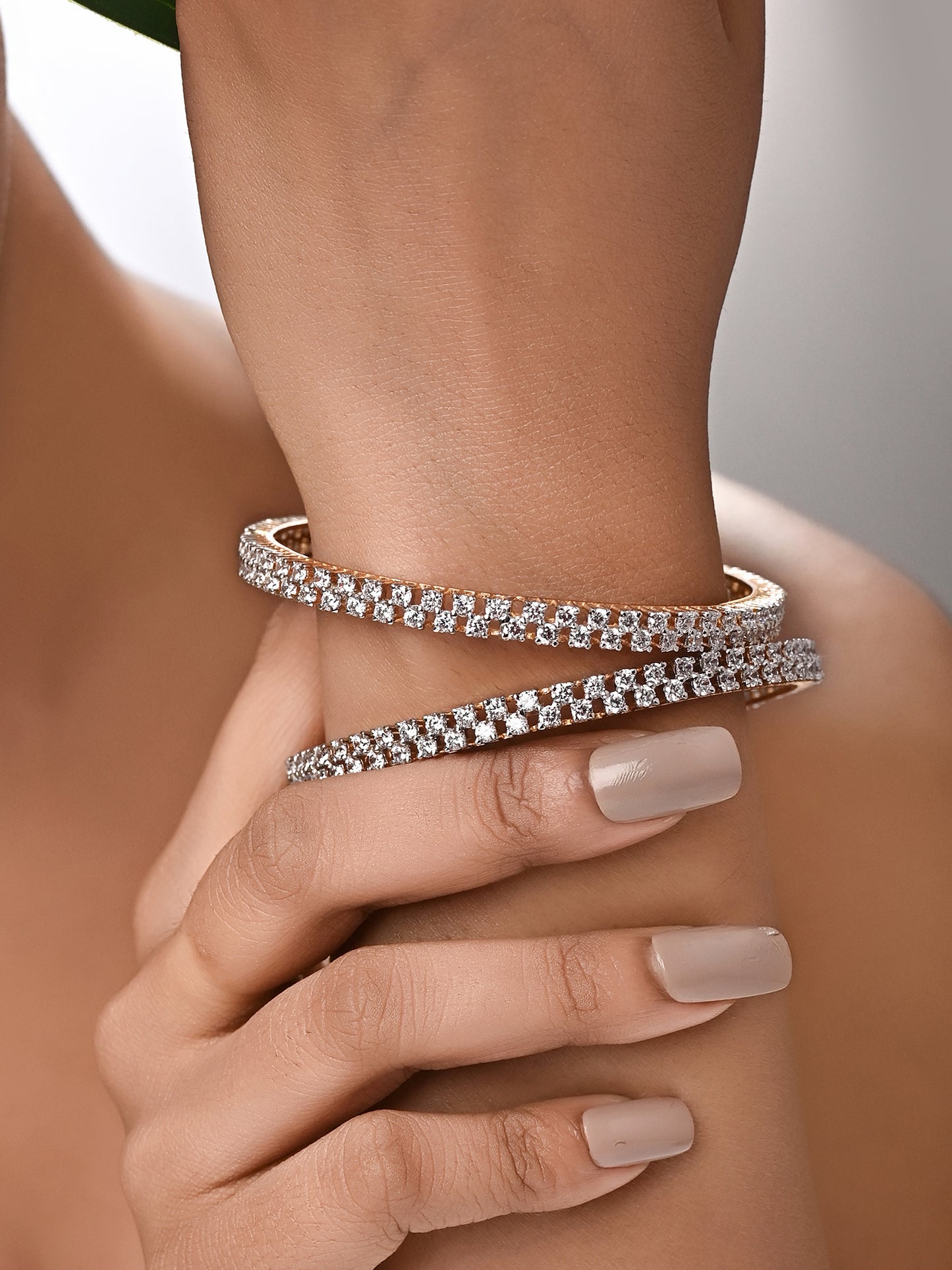 Swarovski Double Line Bangles