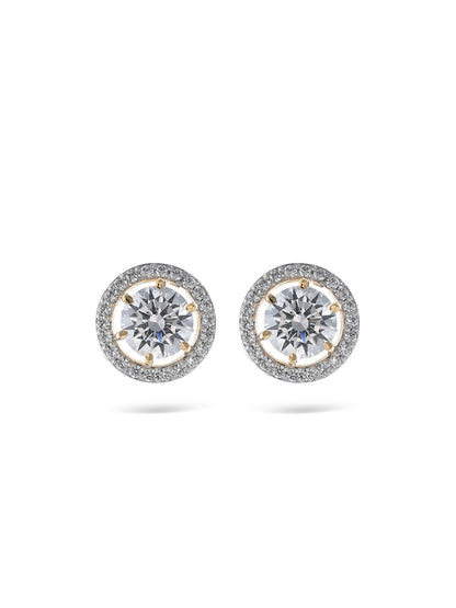 Swarovski Everyday Wear Encircled Round Studs