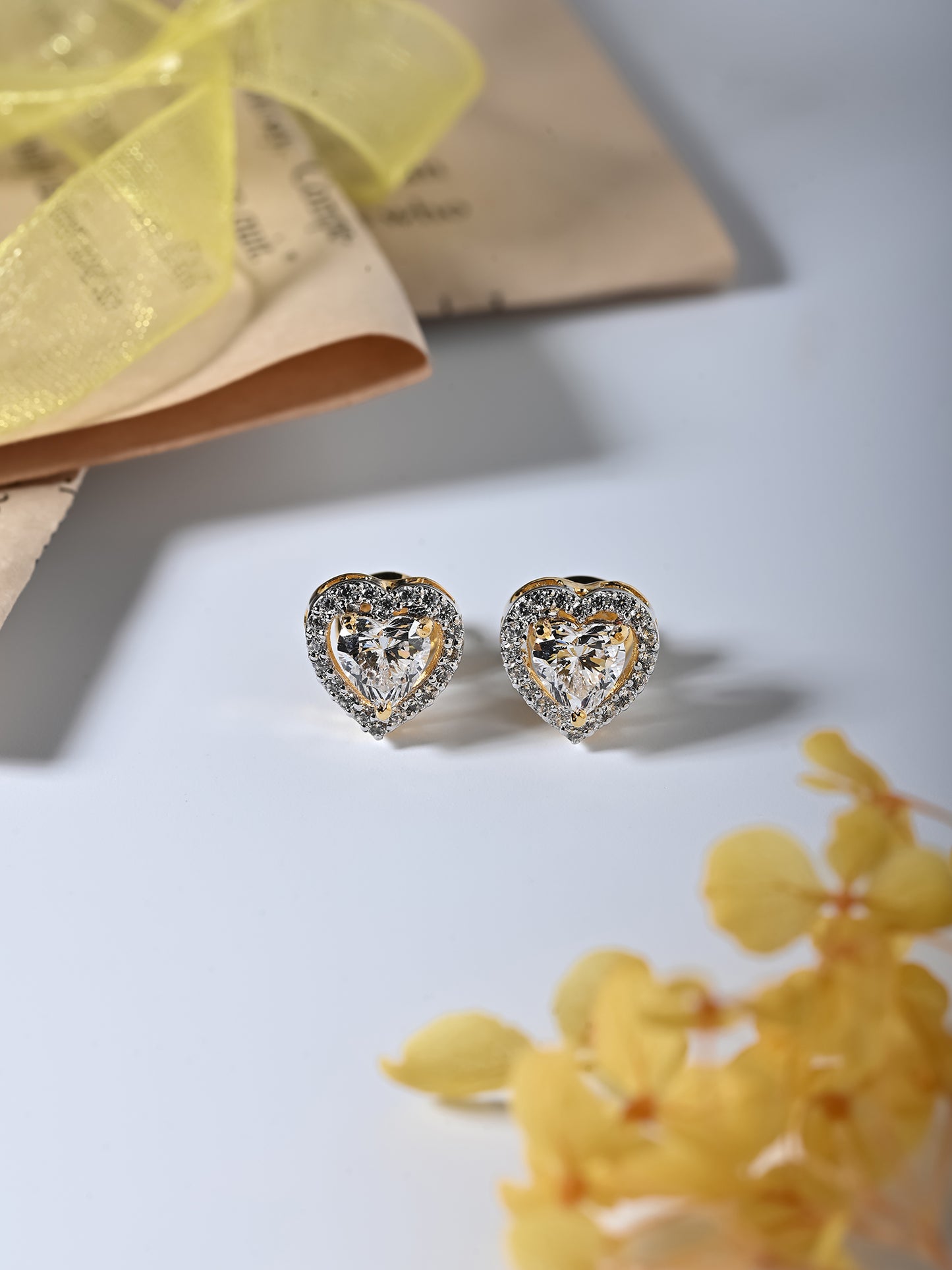 Timeless Swarovski Heart Studs