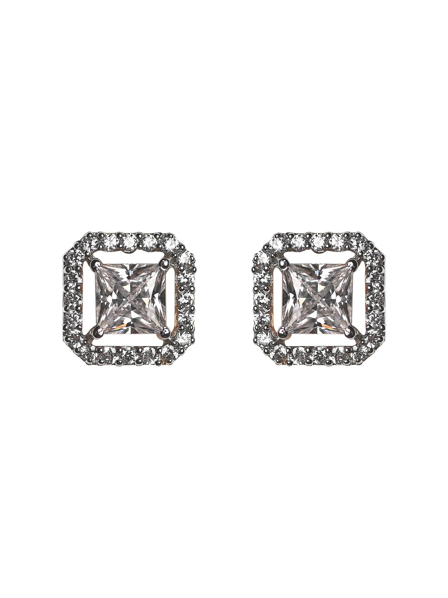 Princess Cut Swarovski Studs