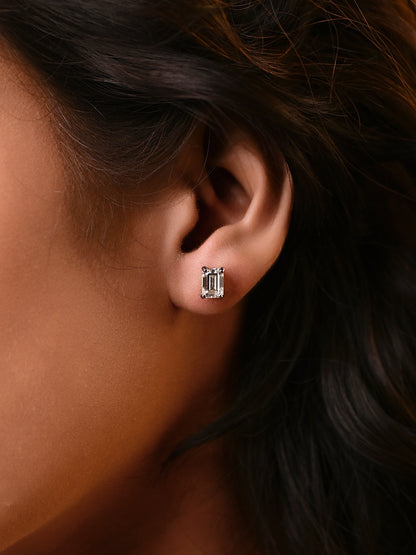 Swarovski Rectangle Daily Wear Studs