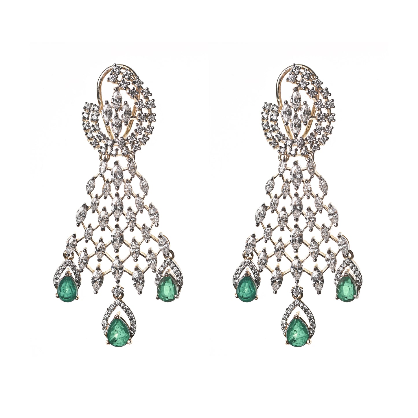 Swarovski Emerald Danglers