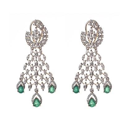 Swarovski Emerald Danglers