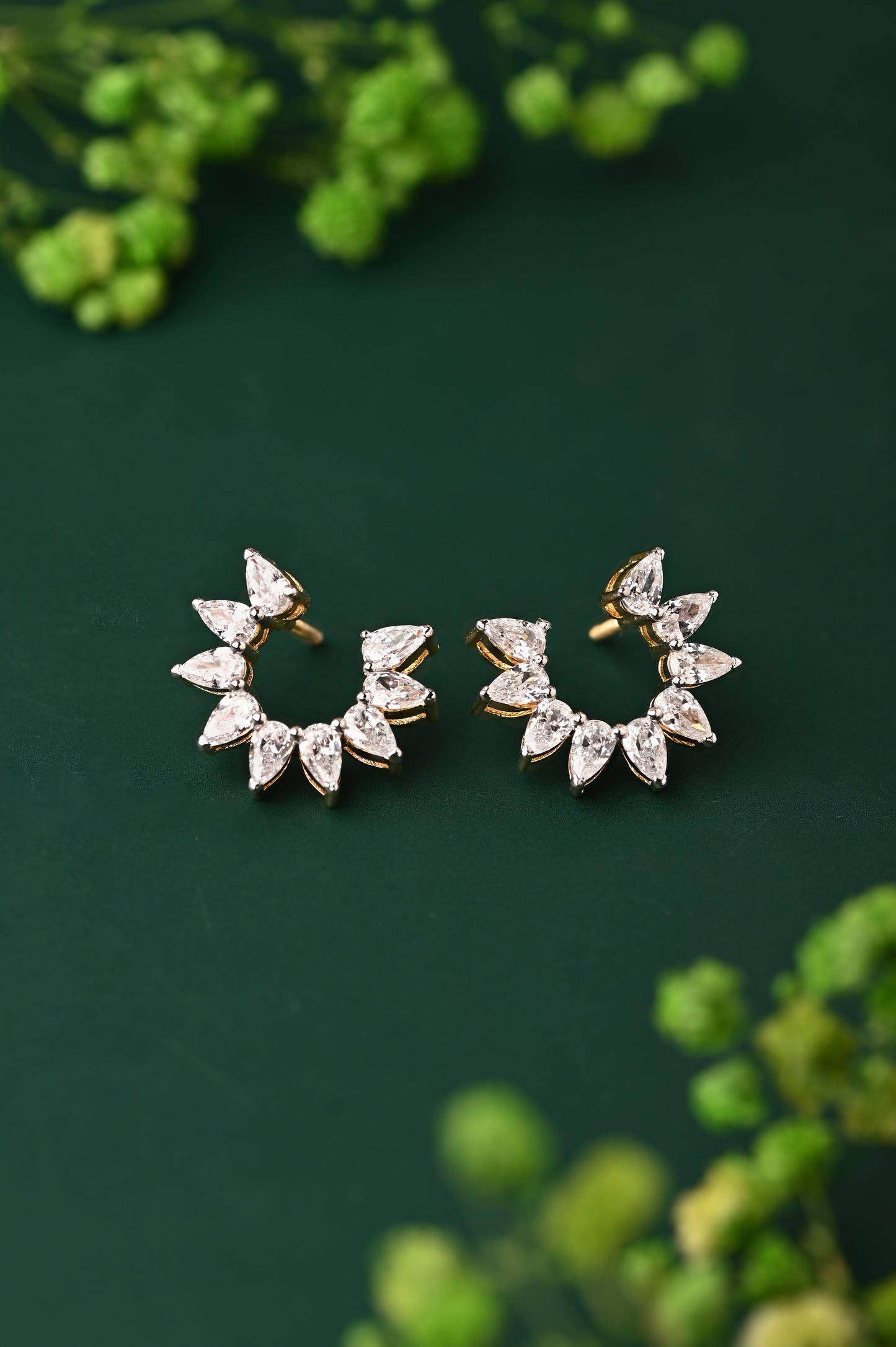 Swarovski Crescent Shape Earring