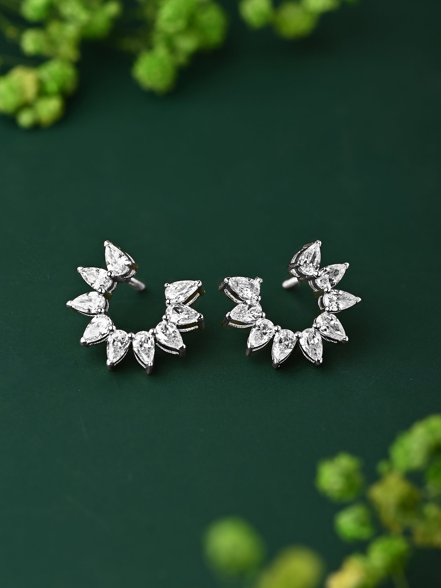 Swarovski Crescent Shape Earring