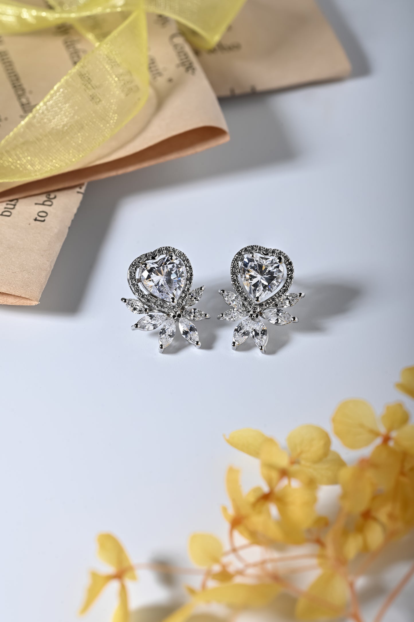 Swarovski Heartbeat Earring (Rhodium Polish)