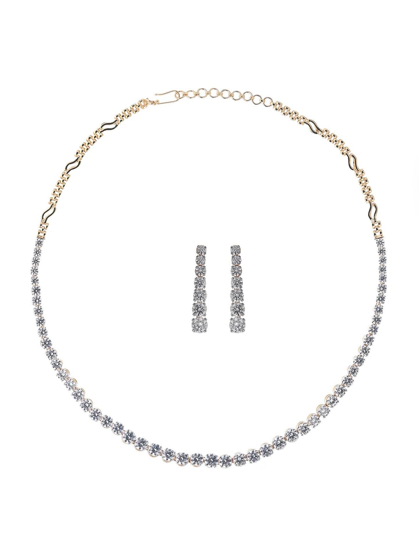 Swarovski Single Line Necklace Set