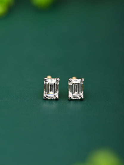 Swarovski Rectangle Daily Wear Studs